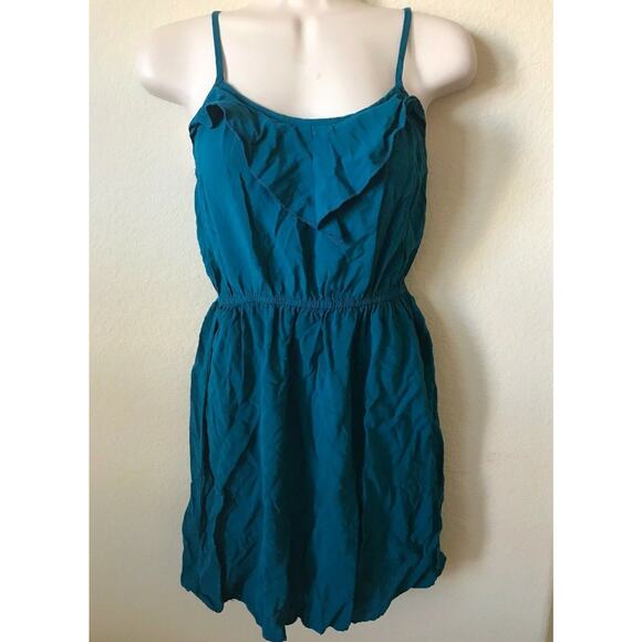 Nordstrom Fire Blue Scoop Neck Adjustable Straps Sleeveless Women's Dress Size M - Picture 1 of 3